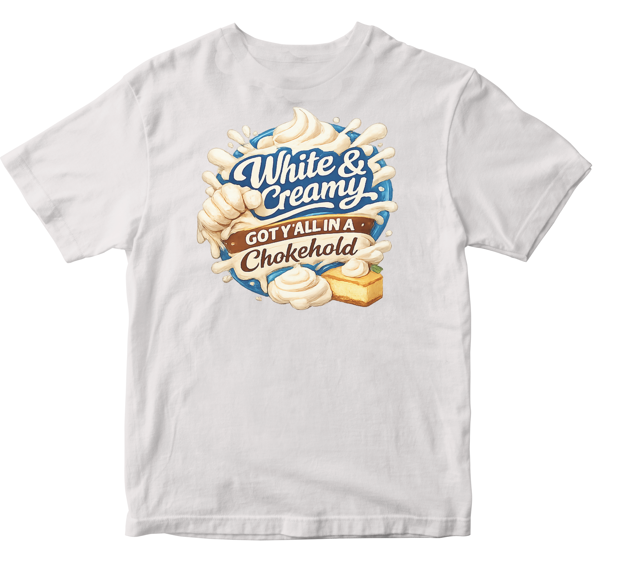 White and Creamy Short Sleeve T-shirt